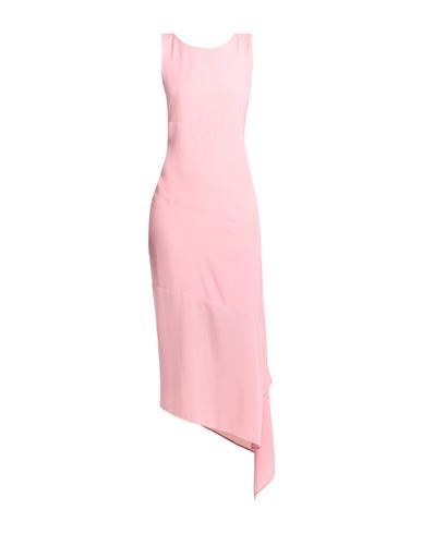 John Galliano Woman Midi Dress Pink Size 6 Polyester, Elastane