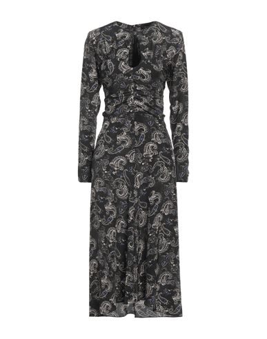 Shop Isabel Marant Woman Midi Dress Black Size 6 Silk