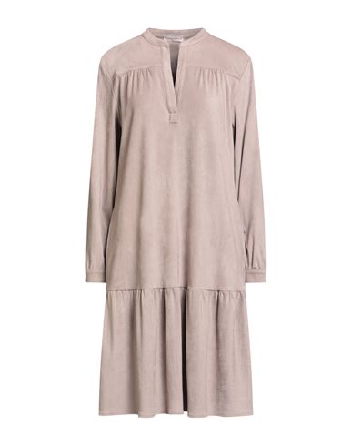 Purotatto Woman Midi Dress Khaki Size 10 Polyester, Elastane In Neutral