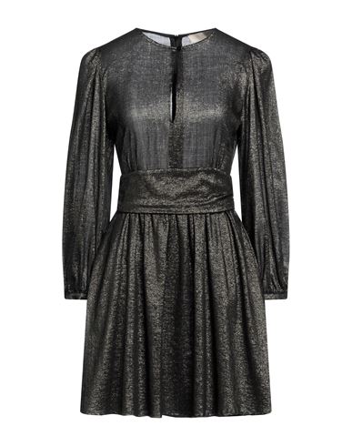 Shop Momoní Woman Mini Dress Black Size 10 Virgin Wool, Polyester, Polyamide