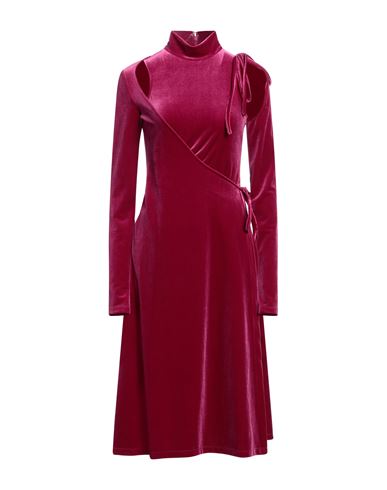 Versace Jeans Couture Woman Midi Dress Mauve Size 4 Polyester, Elastane In Purple