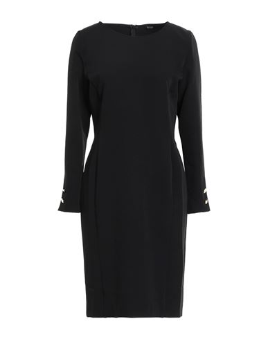 Emme Woman Mini Dress Black Size 10 Polyester, Viscose, Elastane In Black