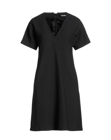 Department 5 Woman Mini Dress Black Size 6 Polyester, Viscose, Elastane