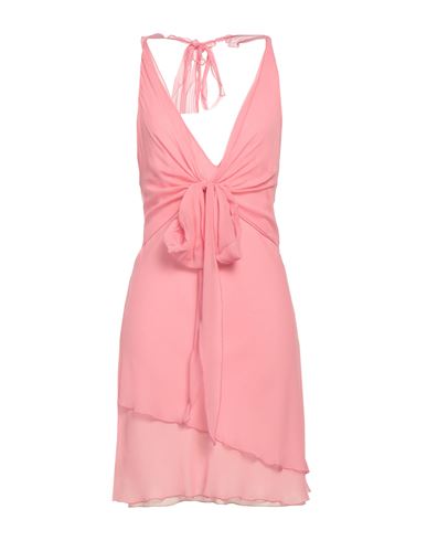 Blumarine Woman Short Dress Pink Size 8 Silk