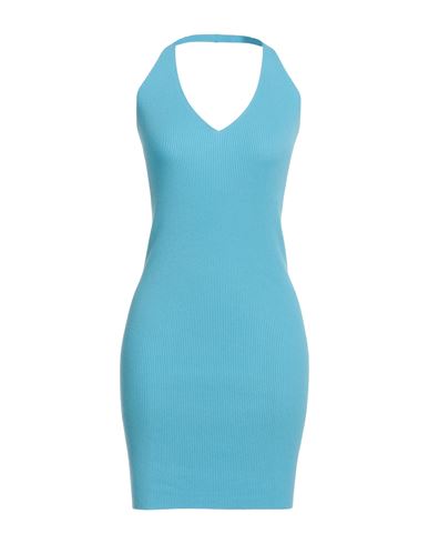 Vicolo Woman Mini Dress Light Blue Size Onesize Viscose, Polyester