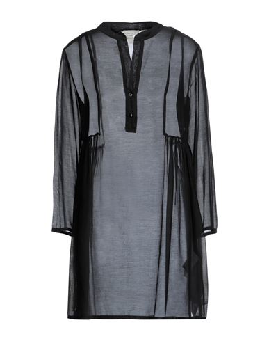 Alessia Santi Woman Mini Dress Black Size 10 Cotton, Silk