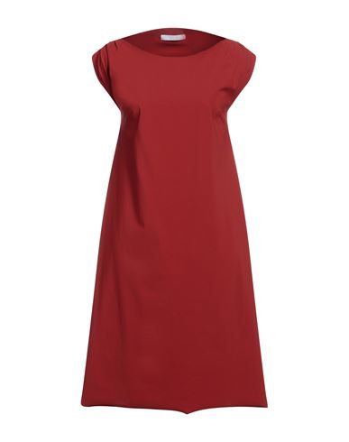 Chiara Boni La Petite Robe Woman Midi Dress Brick Red Size 10 Polyamide, Elastane