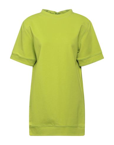 Jucca Woman Mini Dress Acid Green Size 6 Viscose, Polyamide, Elastane