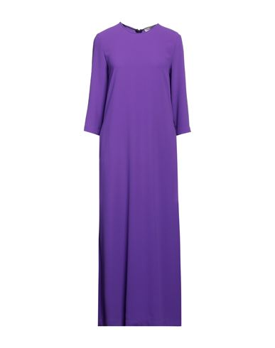 Jucca Woman Long Dress Purple Size 10 Polyester