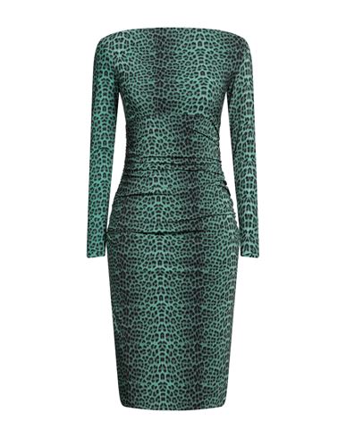 Chiara Boni La Petite Robe Woman Midi Dress Emerald Green Size 8 Polyamide, Elastane