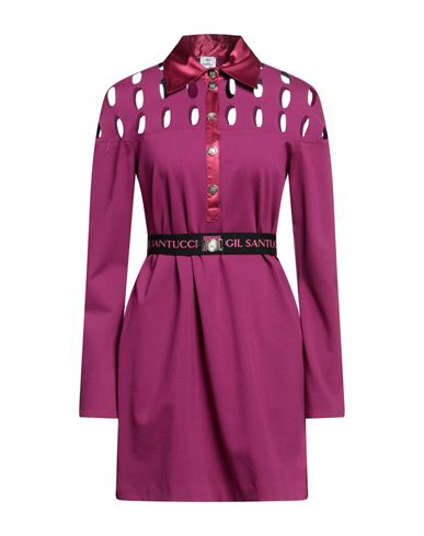 Gil Santucci Woman Mini Dress Magenta Size 2 Viscose, Nylon, Elastane