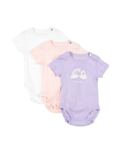 Shop Palm Angels Newborn Girl Baby Bodysuit Light Purple Size 3 Cotton