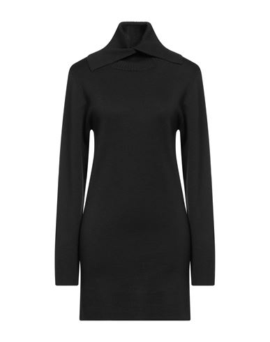 Seventy Sergio Tegon Woman Mini Dress Black Size L Wool, Acrylic, Polyester