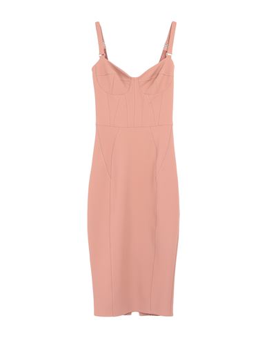 Elisabetta Franchi Woman Midi Dress Blush Size 4 Polyester, Elastane In Pink