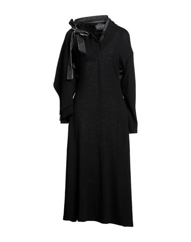 Yohji Yamamoto Woman Midi Dress Black Size 2 Wool
