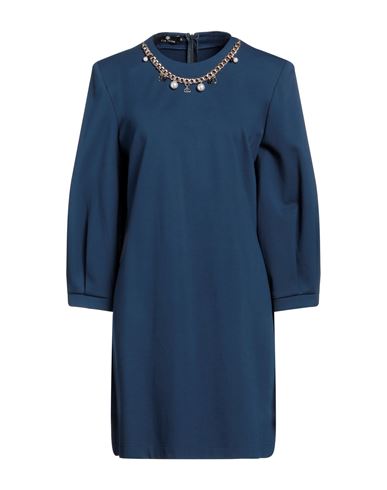Divedivine Woman Mini Dress Navy Blue Size 8 Viscose, Polyamide, Elastane