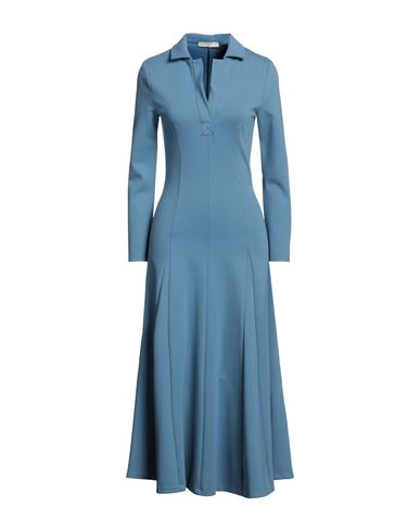 Beatrice B Beatrice .b Woman Midi Dress Pastel Blue Size 10 Viscose, Polyamide, Elastane