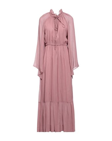 Sfizio Woman Maxi Dress Pastel Pink Size 6 Viscose, Metal, Polyester