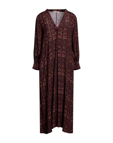 Hod Woman Long Dress Brown Size M Viscose