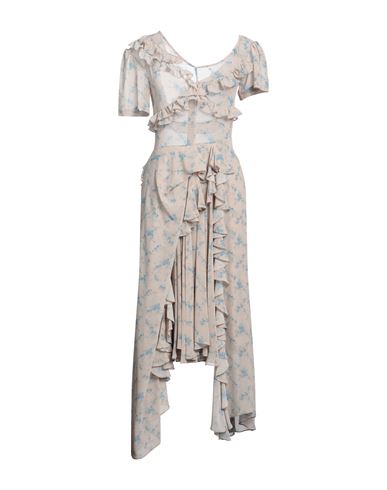 Preen By Thornton Bregazzi Woman Midi Dress Beige Size S Recycled Polyester, Polyester