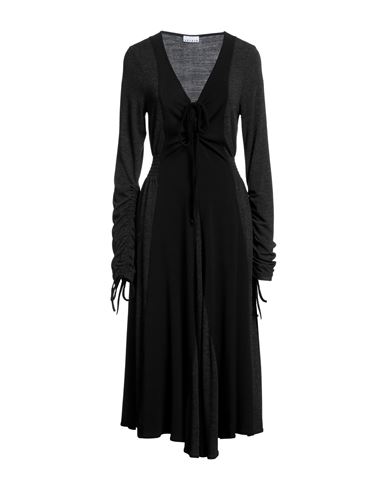 Sfizio Woman Midi Dress Steel Grey Size 4 Acrylic, Wool, Elastane