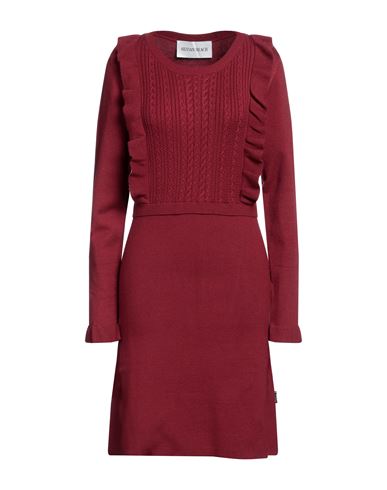 Silvian Heach Woman Mini Dress Garnet Size Xxs Viscose, Polyester, Nylon In Red