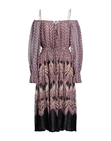 Sfizio Woman Midi Dress Light Purple Size 4 Viscose, Silk, Metallic Fiber