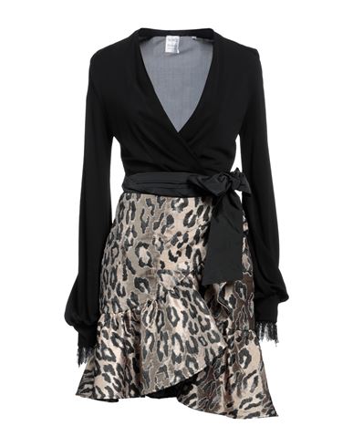 Shop Sara Roka Woman Mini Dress Black Size 8 Polyester, Viscose, Elastane