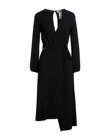 Anna Molinari Woman Midi Dress Black Size 2 Viscose, Elastane