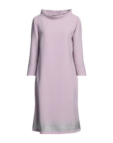 Botondi Milano Botondi Couture Woman Midi Dress Lilac Size 12 Polyester, Elastane In Purple