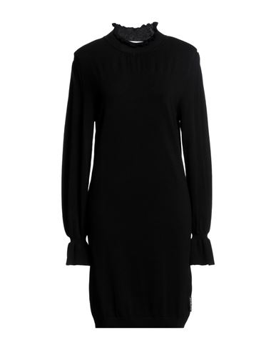Shop Silvian Heach Woman Mini Dress Black Size M Viscose, Nylon