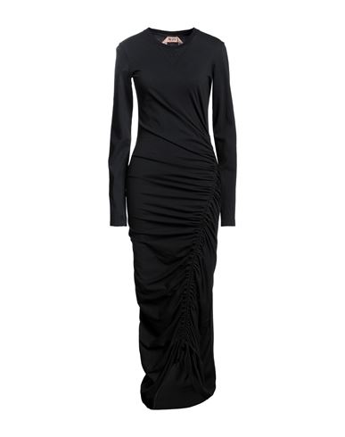 Shop N°21 Woman Midi Dress Black Size 10 Cotton