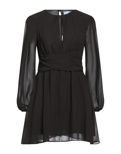 Kaos Woman Short Dress Black Size 8 Polyester