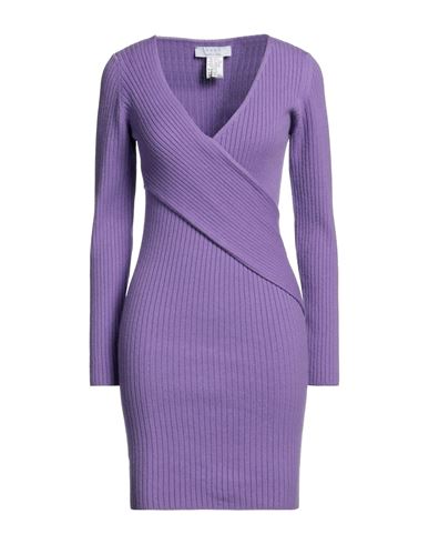 Kaos Woman Mini Dress Light Purple Size M Viscose, Polyester, Polyamide