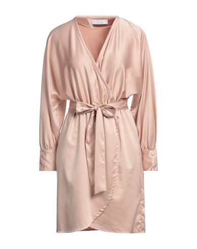 Kaos Woman Mini Dress Blush Size M Polyester, Elastane In Pink