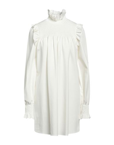 Silvian Heach Woman Mini Dress White Size 6 Viscose, Polyamide, Elastane