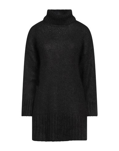 Kaos Woman Turtleneck Black Size S Acrylic, Polyamide, Mohair Wool