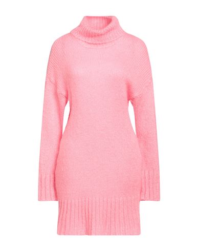 Kaos Woman Mini Dress Pink Size M Acrylic, Polyamide, Mohair Wool, Elastane