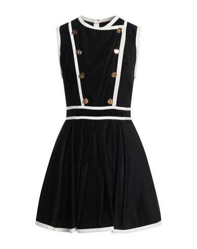 Elisabetta Franchi Woman Mini Dress Black Size 4 Viscose, Cotton, Modal