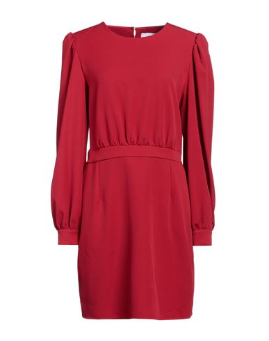Silvian Heach Woman Mini Dress Red Size 4 Polyester, Elastane
