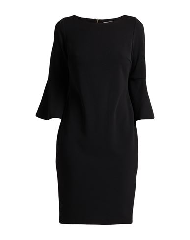 Calvin Klein Woman Mini Dress Black Size 12 Polyester, Elastane