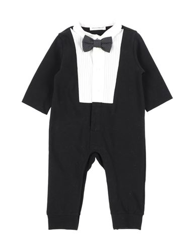 Shop Dolce & Gabbana Newborn Boy Baby Jumpsuits & Overalls Black Size 3 Cotton, Elastane