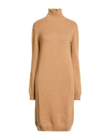Drumohr Woman Midi Dress Camel Size S Cashmere In Neutral