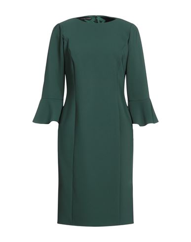 Botondi Couture Woman Midi Dress Dark Green Size 12 Polyester, Elastane