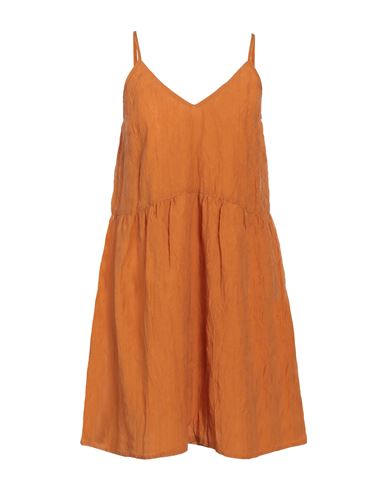 Shop Caractere Caractère Woman Mini Dress Orange Size 8 Lyocell, Polyester