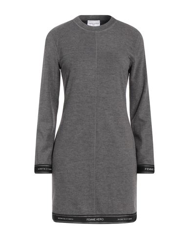 Isabelle Blanche Paris Woman Mini Dress Grey Size Xs Polyester, Viscose, Elastane