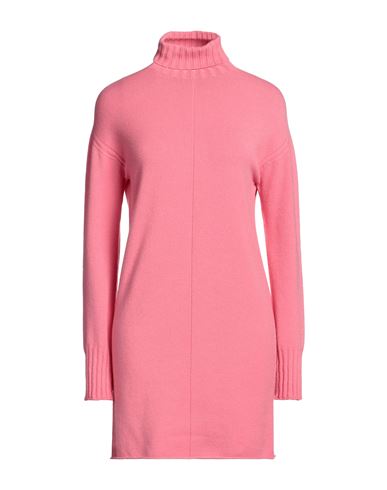 Shop Kaos Woman Mini Dress Pink Size S Acrylic, Polyamide, Mohair Wool, Elastane
