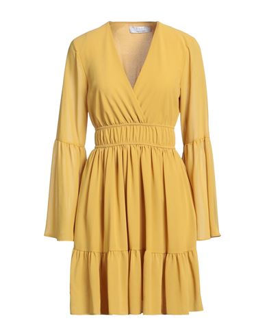 Kaos Woman Short Dress Yellow Size 8 Polyester