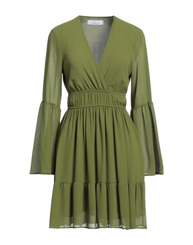 Kaos Woman Short Dress Military Green Size 8 Polyester