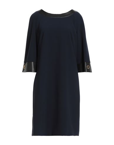 Clips More Woman Mini Dress Navy Size 8 Polyester, Elastane In Blue